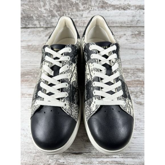 Women's Tory Burch Howell Court Black/White Sneakers Sz 9M EXCELLENT SHAPE! - Picture 4 of 10